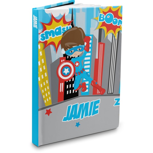 Custom Superhero in the City Hardbound Journal - 7.25" x 10" (Personalized)