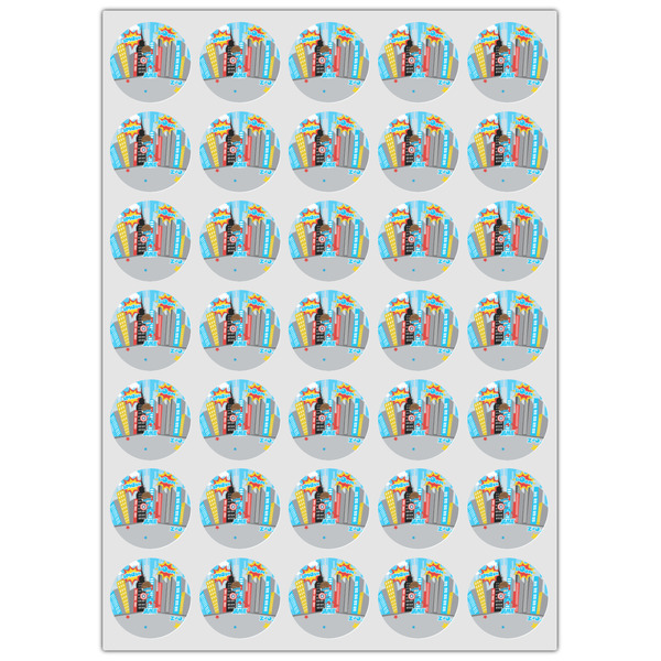 Superhero in the City Icing Circle - XSmall - Set of 35