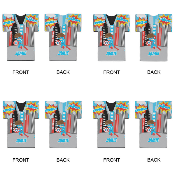 Superhero in the City Jersey Bottle Cooler - Set of 4 - APPROVAL