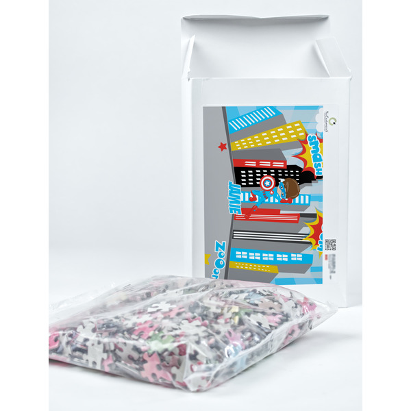 Superhero in the City Jigsaw Puzzle 1014 Piece - Box