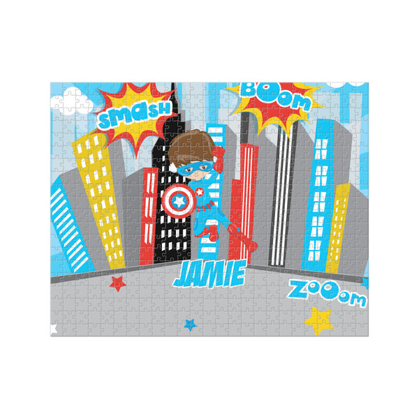 Custom Superhero in the City 500 pc Jigsaw Puzzle (Personalized)
