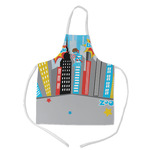 Superhero in the City Kid's Apron w/ Name or Text