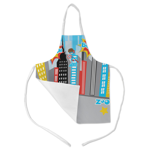 Superhero in the City Kid's Aprons - Medium - Main (med/lrg)