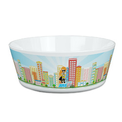 Superhero in the City Kid's Bowl (Personalized)