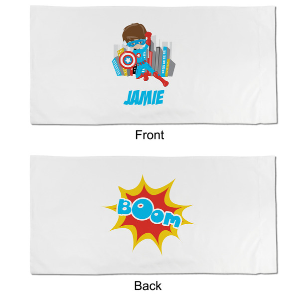 Superhero in the City King Pillow Case - APPROVAL (partial print)