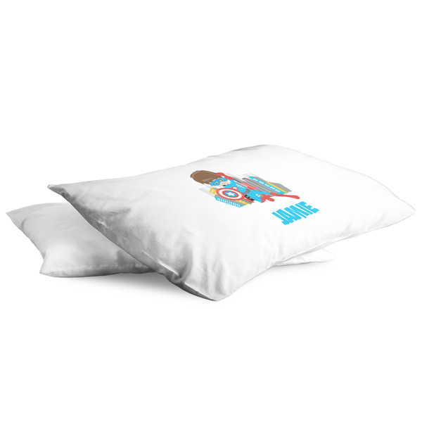 Superhero in the City King Pillow Case - TWO (partial print)