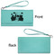Superhero in the City Ladies Wallets - Faux Leather - Teal - Front & Back View
