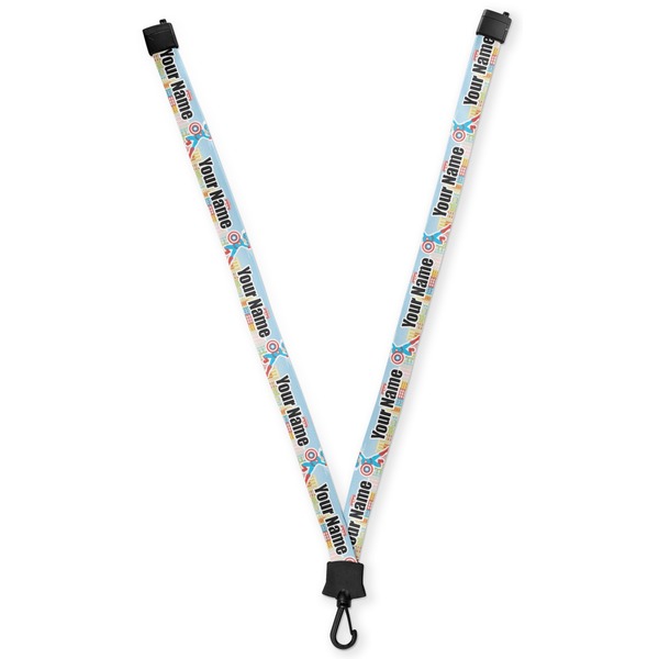 Custom Superhero in the City Lanyard (Personalized)