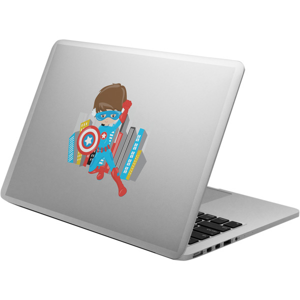 Custom Superhero in the City Laptop Decal