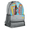 Superhero in the City Large Backpack - Gray - Angled View