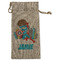 Superhero in the City Large Burlap Gift Bags - Front