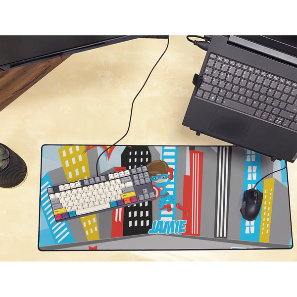 Superhero in the City Large Gaming Mats - LIFESTYLE