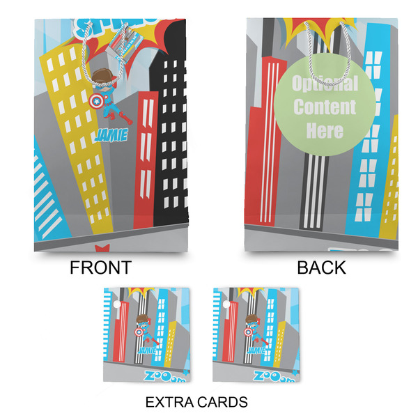 Superhero in the City Large Gift Bag - Approval