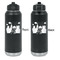 Superhero in the City Laser Engraved Water Bottles - Front & Back Engraving - Front & Back View