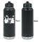Superhero in the City Laser Engraved Water Bottles - Front Engraving - Front & Back View