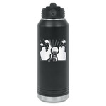 Superhero in the City Water Bottle - Laser Engraved - Front