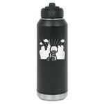 Superhero in the City Water Bottles - Laser Engraved - Front & Back