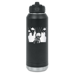 Superhero in the City Water Bottles - Laser Engraved