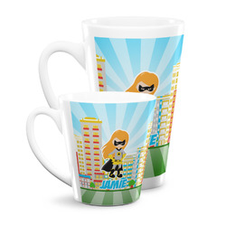 Superhero in the City Latte Mug (Personalized)