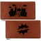 Superhero in the City Leather Checkbook Holder Front and Back