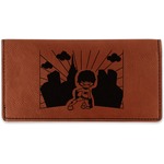 Superhero in the City Leatherette Checkbook Holder
