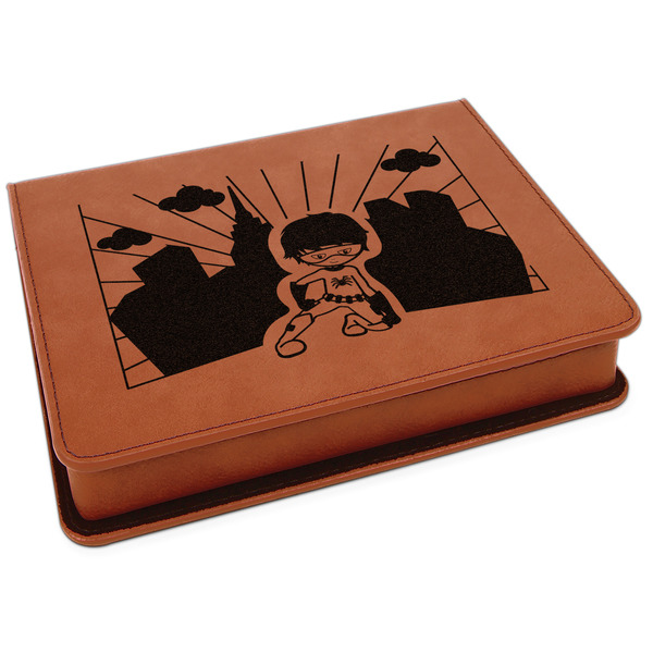 Custom Superhero in the City Leatherette 4-Piece Wine Tool Set