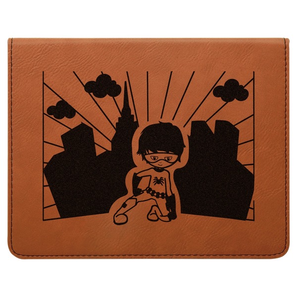 Superhero in the City Leatherette 4-Piece Wine Tool Set Flat