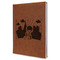 Superhero in the City Leatherette Journal - Large - Single Sided - Angle View