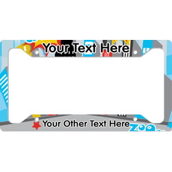 Superhero in the City License Plate Frame - Style A (Personalized)