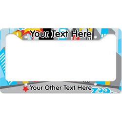 Superhero in the City License Plate Frame - Style B (Personalized)