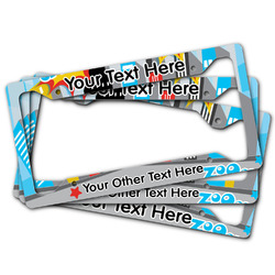 Superhero in the City License Plate Frame (Personalized)