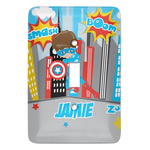 Superhero in the City Light Switch Cover (Personalized)