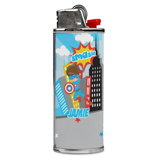 Custom Superhero in the City Case for BIC Lighters (Personalized)