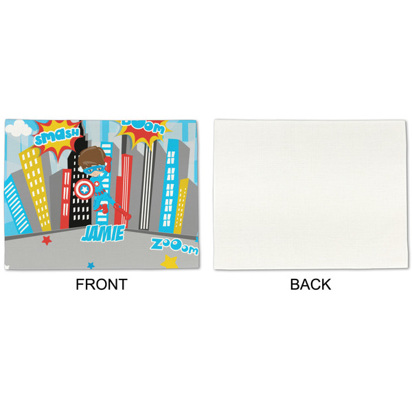 Superhero in the City Linen Placemat - APPROVAL Single (single sided)