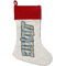 Superhero in the City Linen Stockings w/ Red Cuff - Front
