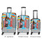 Superhero in the City Luggage Bags all sizes - With Handle