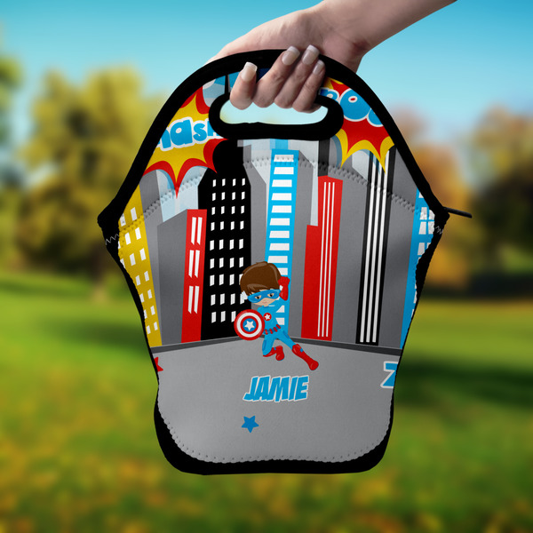 Superhero in the City Lunch Bag - Hand