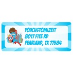 Superhero in the City Return Address Labels (Personalized)