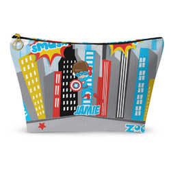 Superhero in the City Makeup Bag - Large - 12.5"x7" (Personalized)