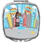 Superhero in the City Compact Makeup Mirror (Personalized)