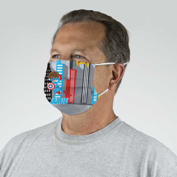 Superhero in the City Mask - Quarter View on Guy