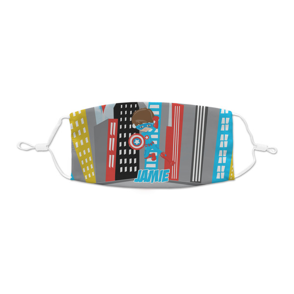 Custom Superhero in the City Kid's Cloth Face Mask - XSmall (Personalized)