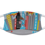 Superhero in the City Cloth Face Mask (T-Shirt Fabric) (Personalized)