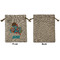Superhero in the City Medium Burlap Gift Bag - Front Approval