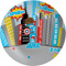 Superhero in the City Melamine Salad Plate - 8" (Personalized)