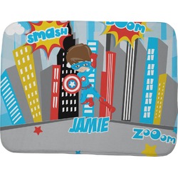 Superhero in the City Memory Foam Bath Mat - 48"x36" (Personalized)