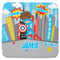Superhero in the City Memory Foam Bath Mat - 48"x48" (Personalized)