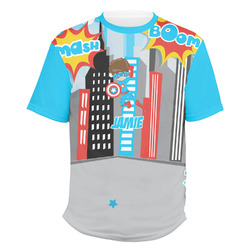 Superhero in the City Men's Crew T-Shirt - Small (Personalized)
