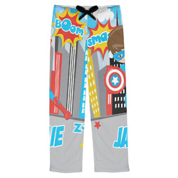 Superhero in the City Mens Pajama Pants - 2XL (Personalized)