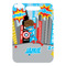 Superhero in the City Metal Luggage Tag - Front Without Strap